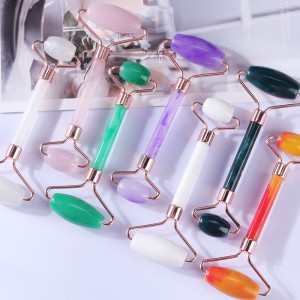 Roller Face Giảm béo Massage Công cụnângnhựa Massage mặt Massage Skin Massage Làm đẹp Chăm sóc V Hình đôi Đầu