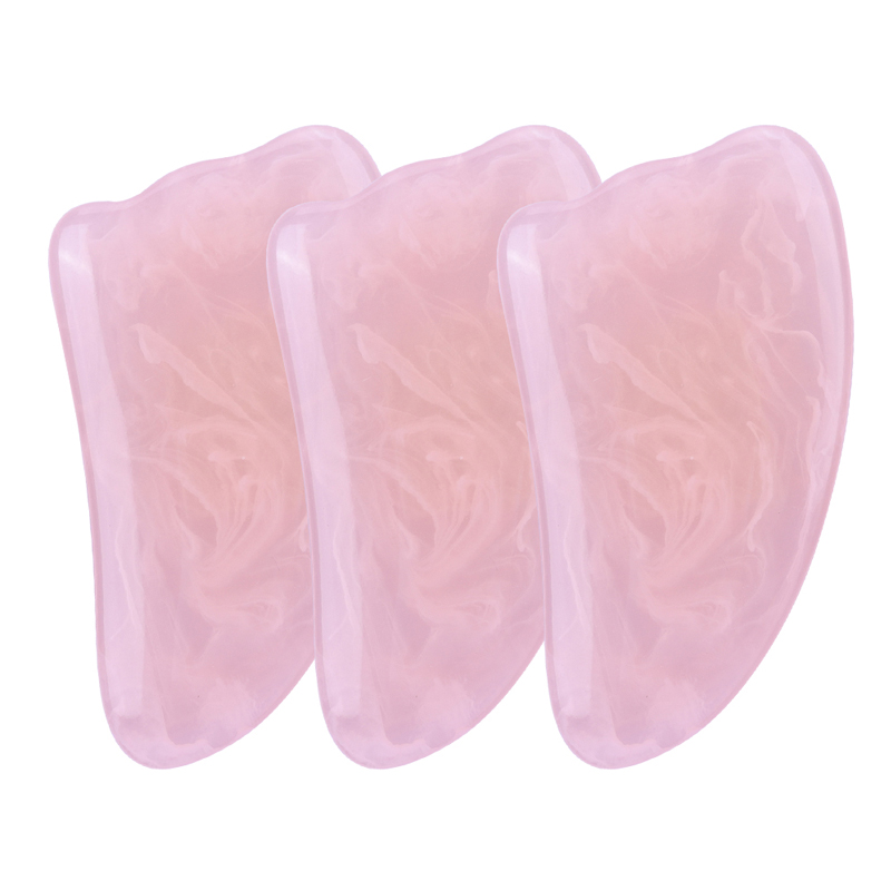 Chất lượng chất lượng cao Rose Quartz Bảng Scraping Pink Pink Jade Blackbian Crystal Facial Guasha Scrapping Board